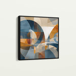 Abstract 1087 Canvas Art 16" x 16" / 40 x 40 cm / Black