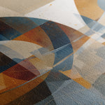 Abstract 1087 Canvas Art 16" x 16" / 40 x 40 cm / Black