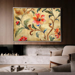 Floral 1087 Canvas Art 18" x 24" / 45 x 60 cm / Black