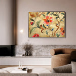 Floral 1087 Canvas Art 18" x 24" / 45 x 60 cm / Black