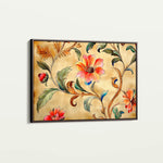 Floral 1087 Canvas Art 18" x 24" / 45 x 60 cm / Black