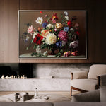 Floral 1088 Canvas Art 18" x 24" / 45 x 60 cm / Black