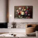 Floral 1088 Canvas Art 60 x 40 cm / Black