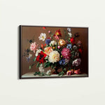 Floral 1088 Canvas Art 60 x 40 cm / Black