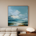 Abstract 1089 Canvas Art 60 x 60 cm / Black