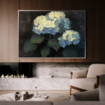 Floral 1089 Canvas Art 18" x 24" / 45 x 60 cm / Black