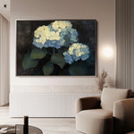 Floral 1089 Canvas Art 18" x 24" / 45 x 60 cm / Black