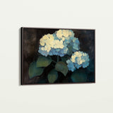 Floral 1089 Canvas Art 18" x 24" / 45 x 60 cm / Black