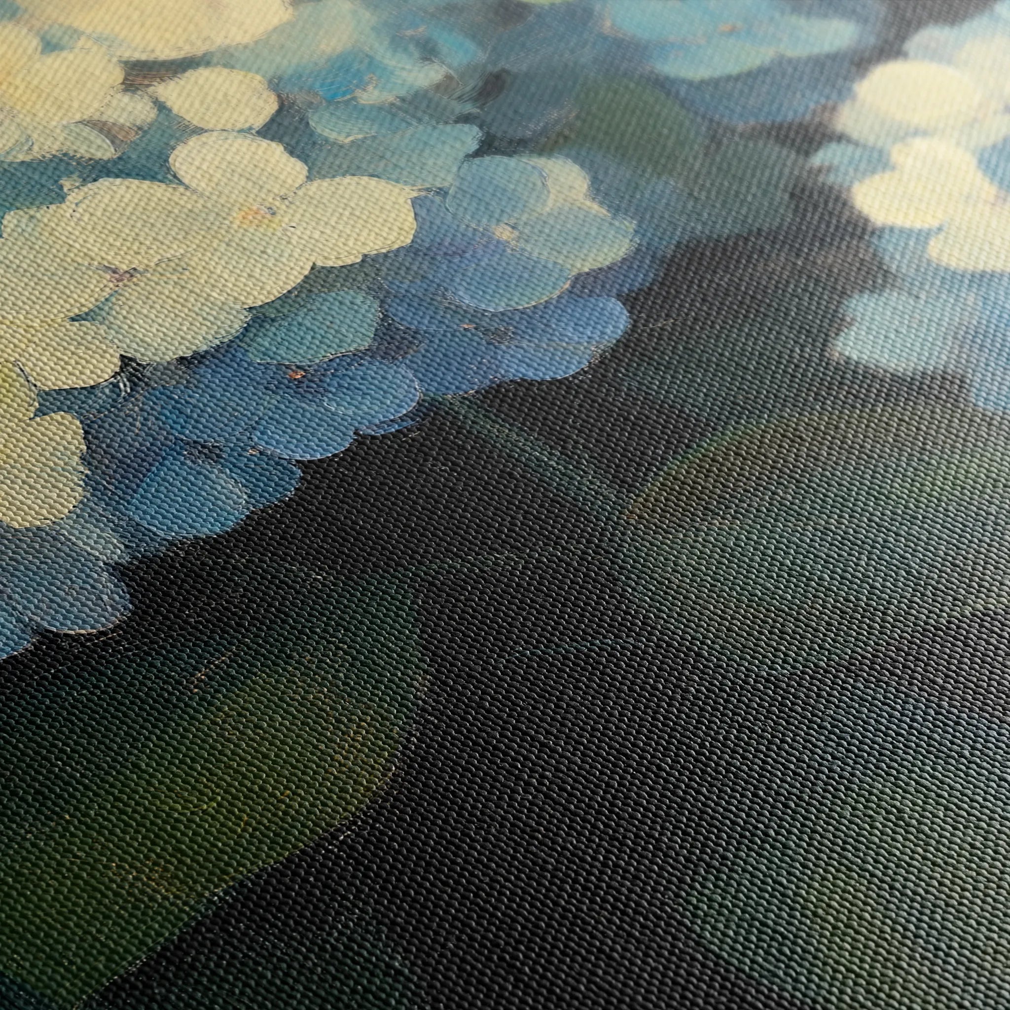 Floral 1089 Canvas Art 18" x 24" / 45 x 60 cm / Black