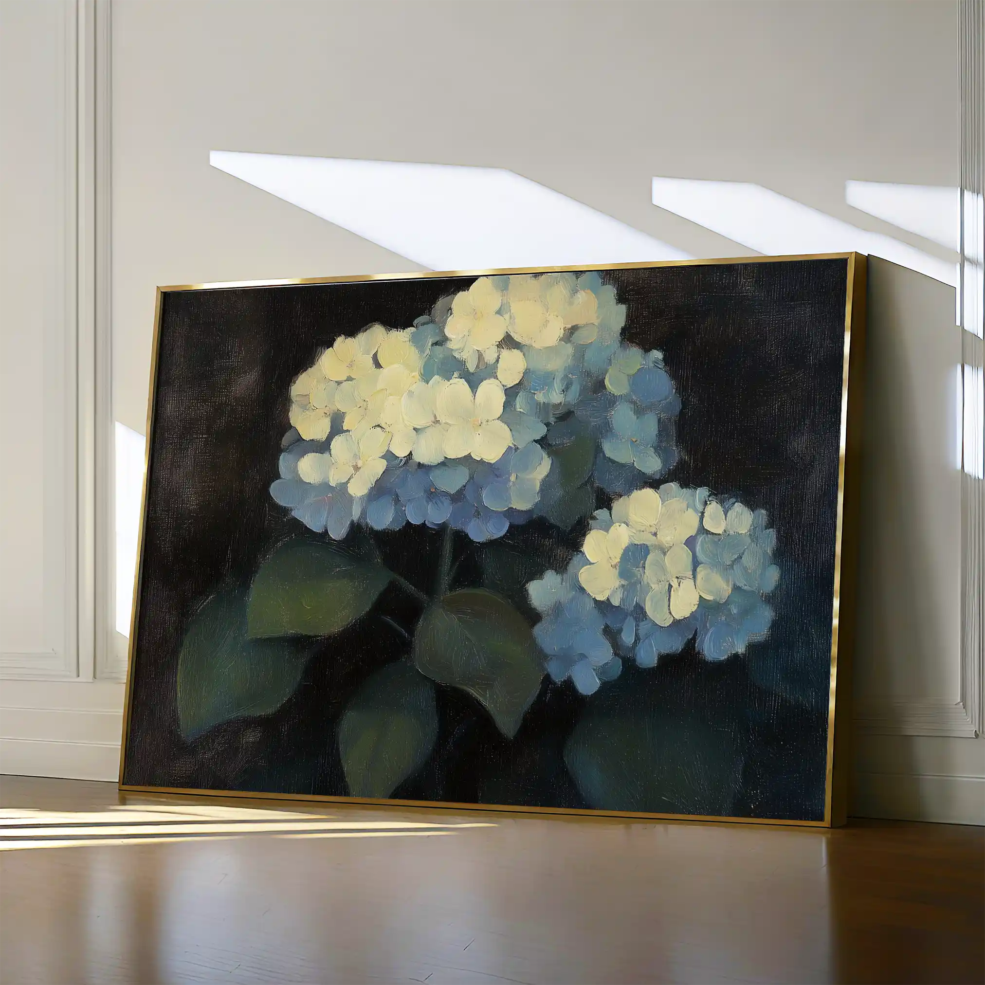 Floral 1089 Canvas Art 60 x 40 cm / Black