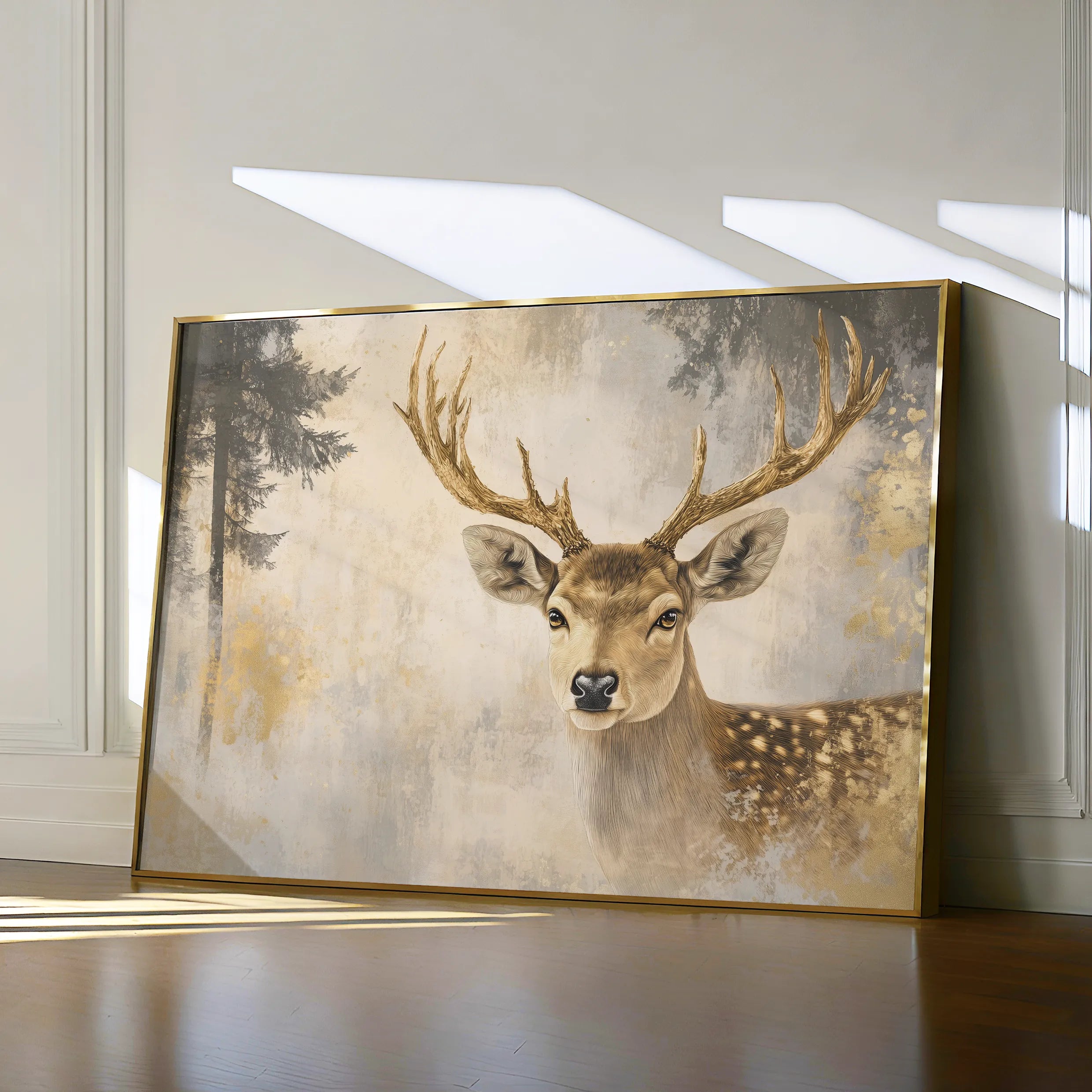 Animals 109 Canvas Art 18" x 24" / 45 x 60 cm / Black