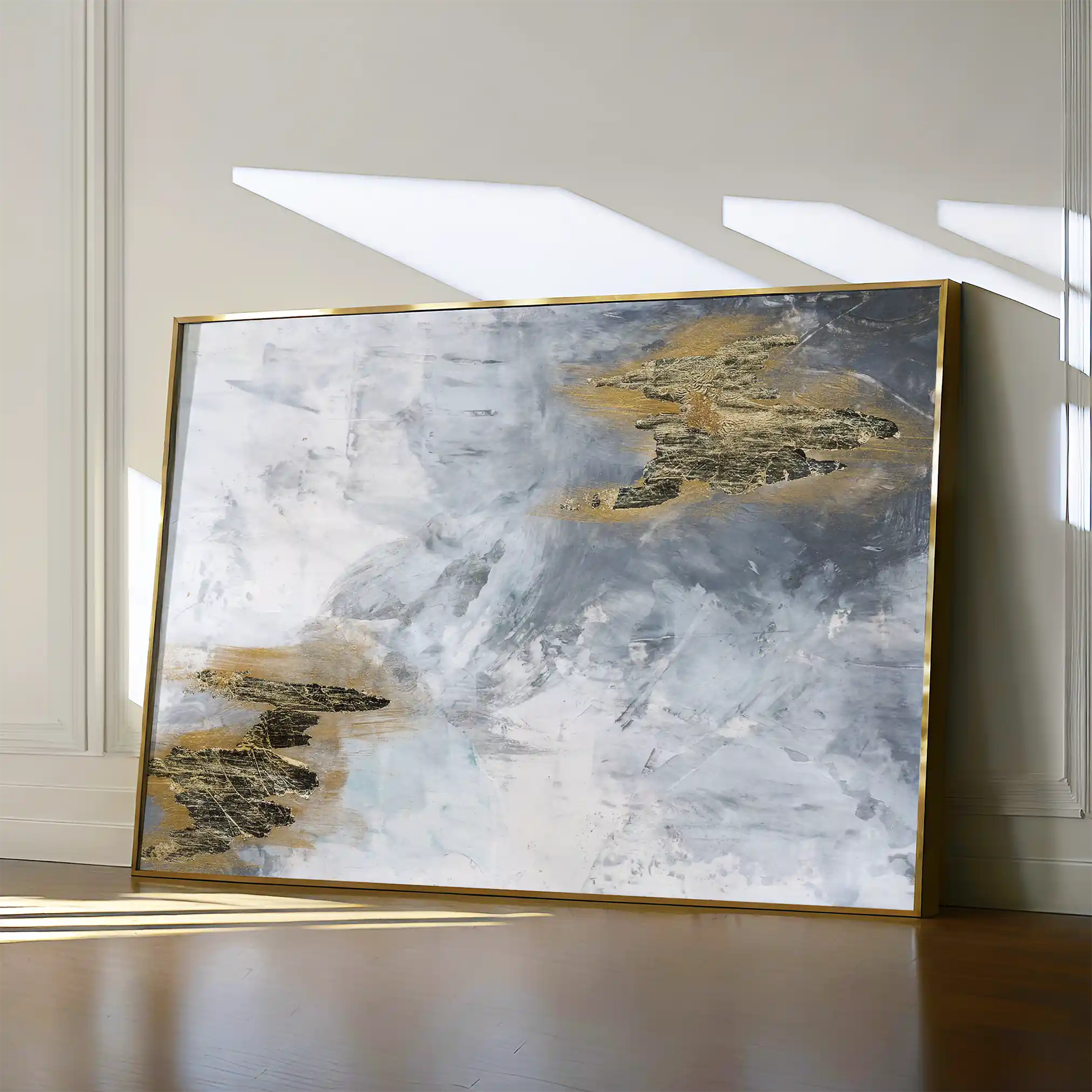 Abstract 109 Canvas Art 60 x 40 cm / Black
