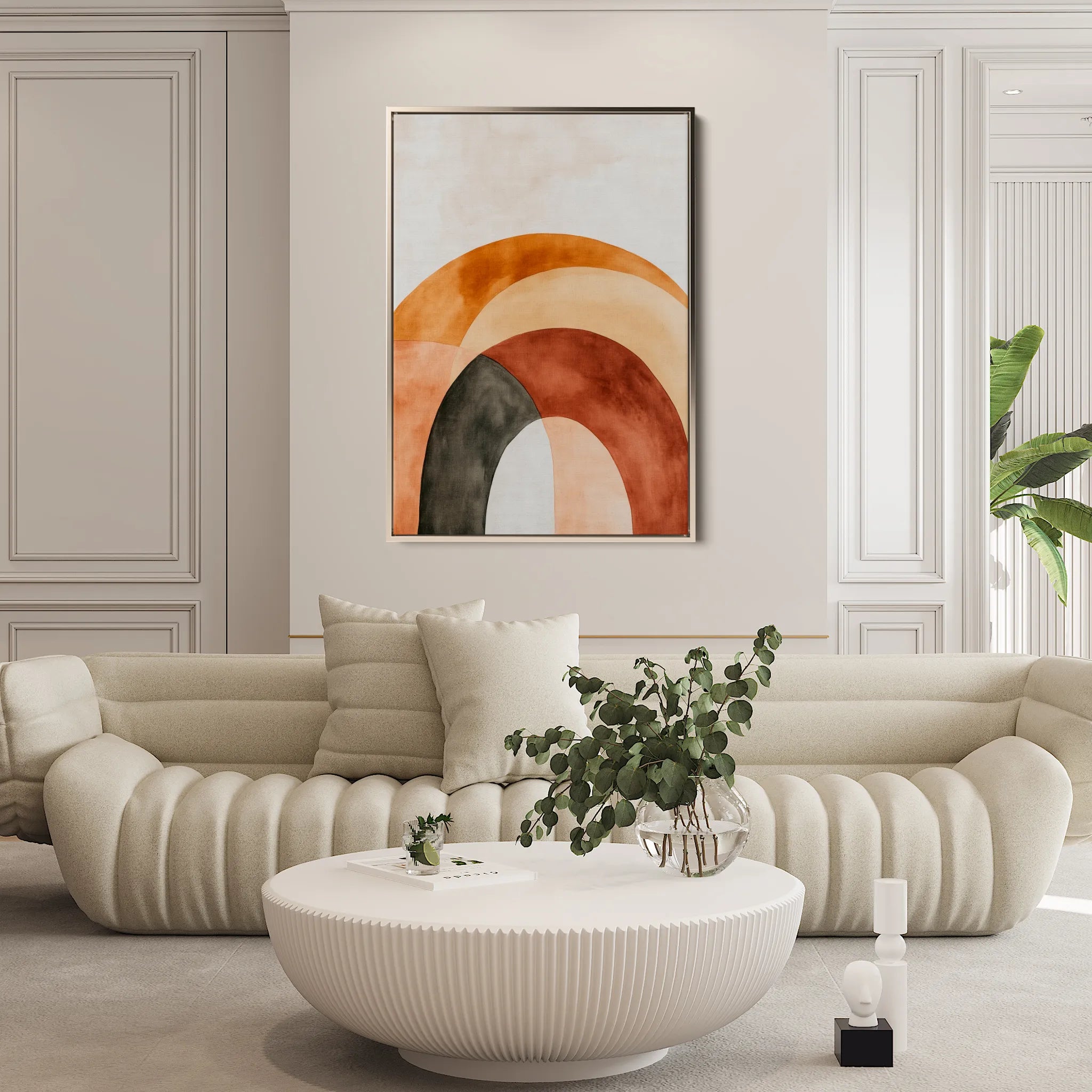 Boho 109 Canvas Art 18" x 24" / 45 x 60 cm / Black