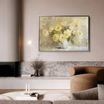 Floral 109 Canvas Art 18" x 24" / 45 x 60 cm / Black