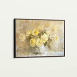 Floral 109 Canvas Art 18" x 24" / 45 x 60 cm / Black