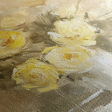 Floral 109 Canvas Art 18" x 24" / 45 x 60 cm / Black
