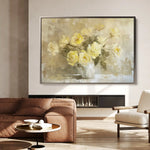 Floral 109 Canvas Art 60 x 40 cm / Black