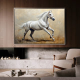 Horses 109 Canvas Art 18" x 24" / 45 x 60 cm / Black