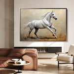 Horses 109 Canvas Art 18" x 24" / 45 x 60 cm / Black