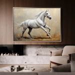 Horses 109 Canvas Art 60 x 40 cm / Black