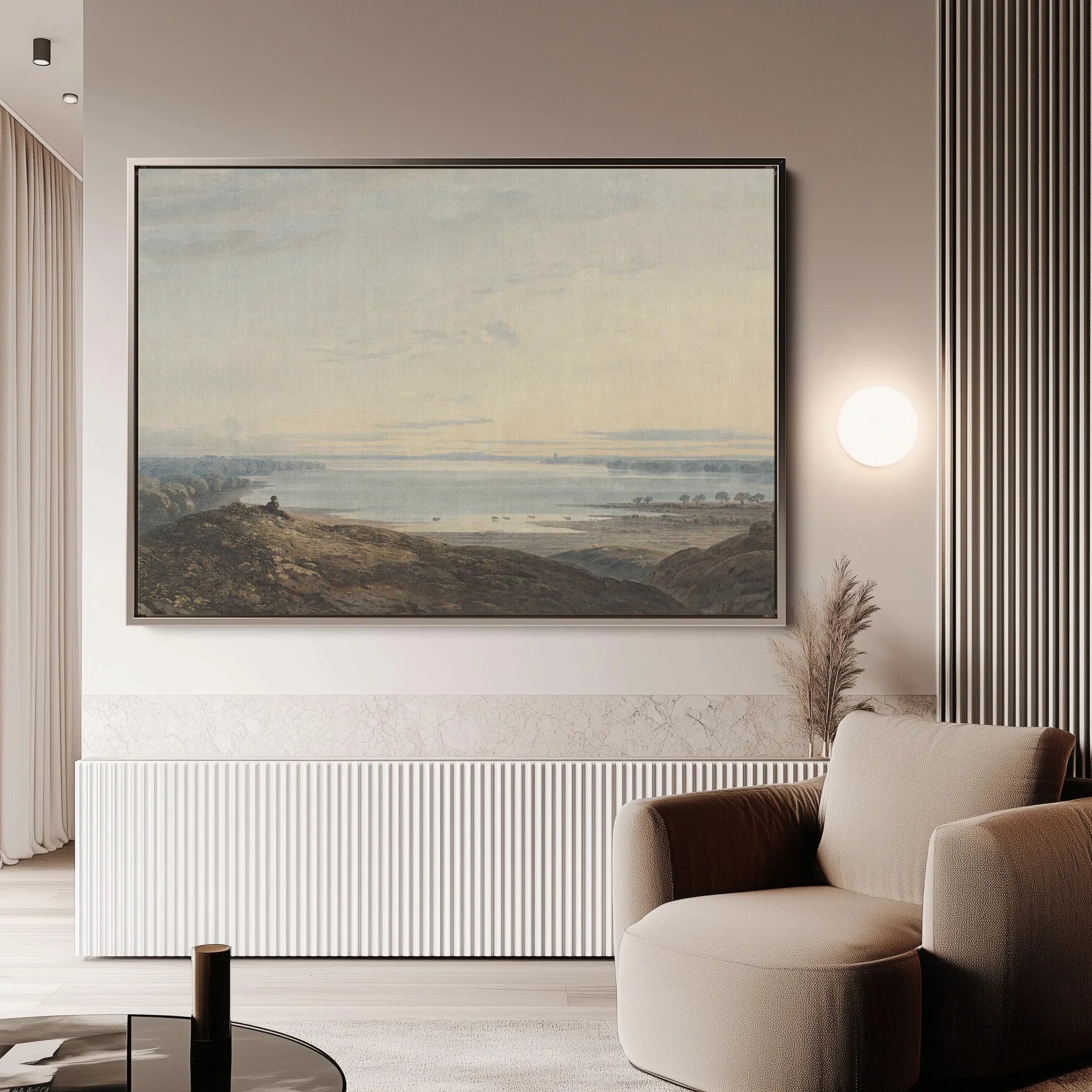Landscape 109 Canvas Art 18" x 24" / 45 x 60 cm / Black