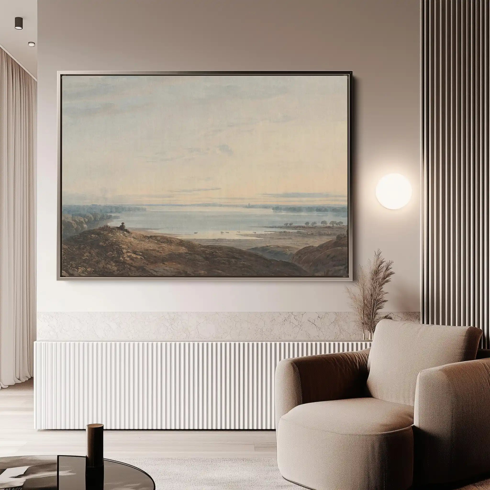 Landscape 109 Canvas Art 60 x 40 cm / Black