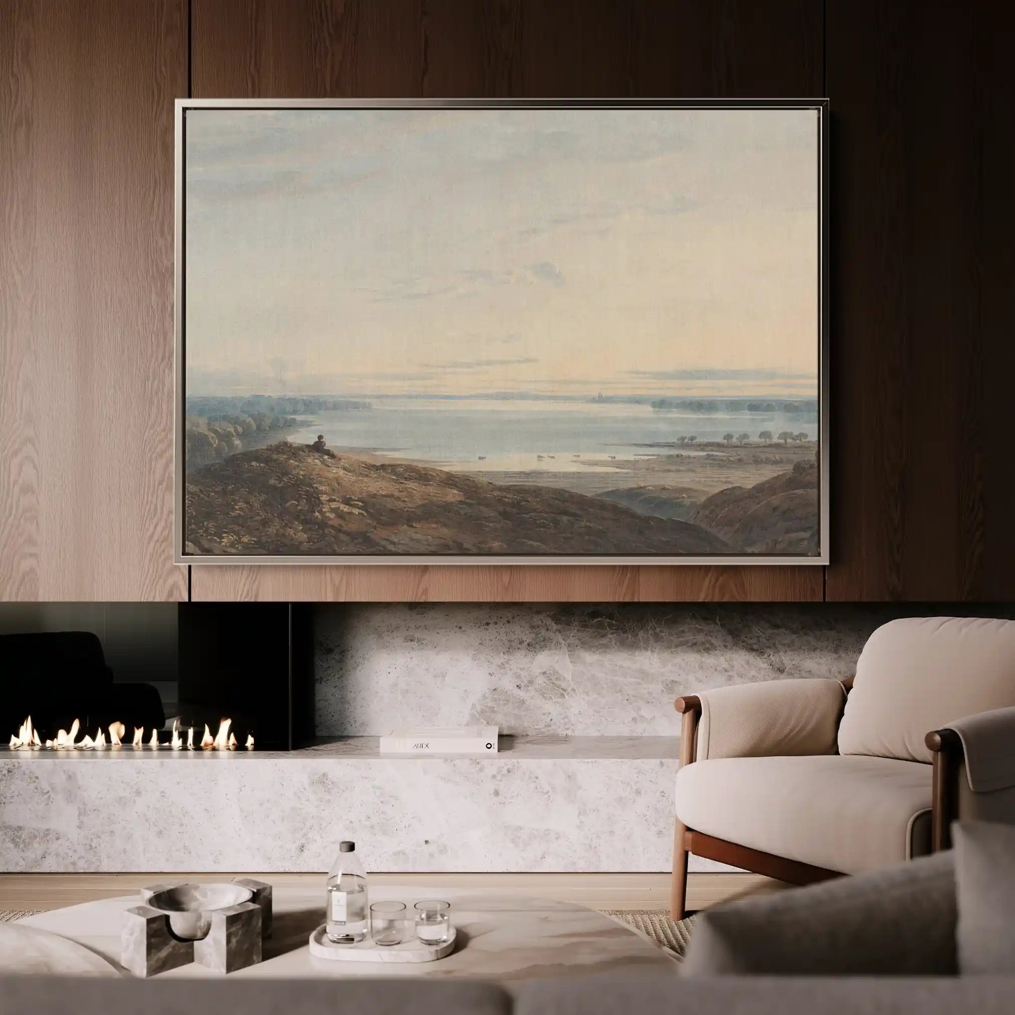 Landscape 109 Canvas Art 60 x 40 cm / Black