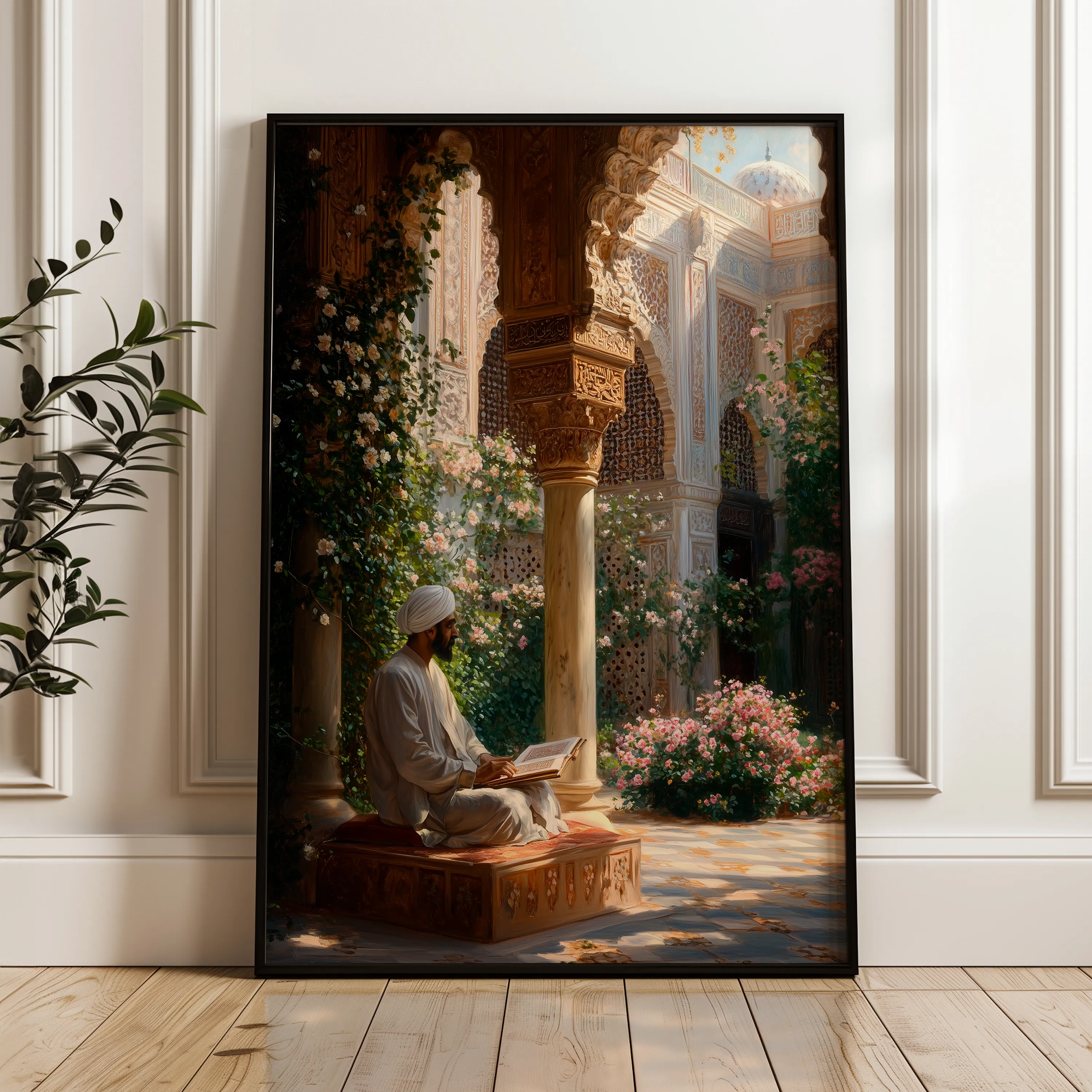 Orientalist 109 Canvas Art 18" x 24" / 45 x 60 cm / Black