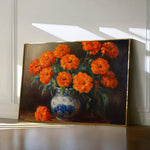 Floral 1090 Canvas Art 18" x 24" / 45 x 60 cm / Black