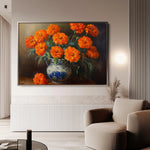 Floral 1090 Canvas Art 18" x 24" / 45 x 60 cm / Black