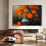 Floral 1090 Canvas Art 18" x 24" / 45 x 60 cm / Black