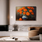 Floral 1090 Canvas Art 18" x 24" / 45 x 60 cm / Black