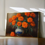 Floral 1090 Canvas Art 60 x 40 cm / Black