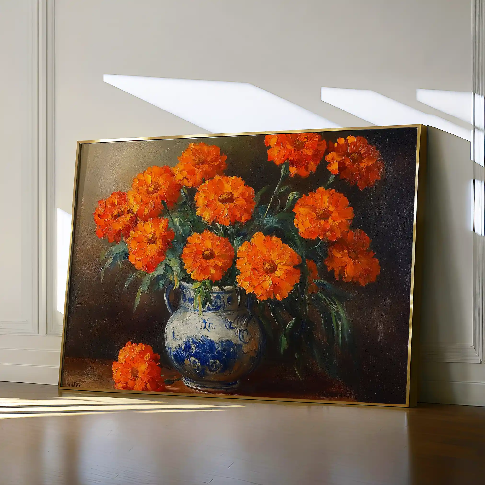Floral 1090 Canvas Art 60 x 40 cm / Black