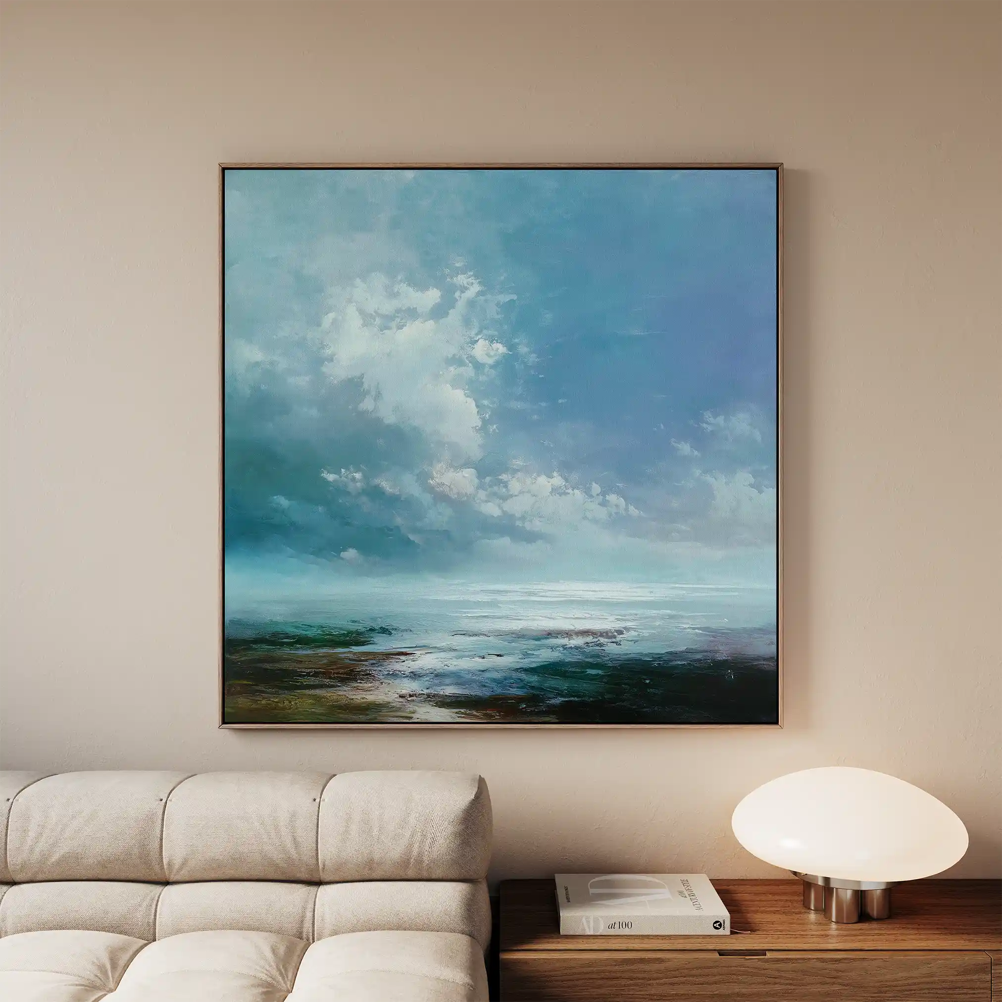 Abstract 1091 Canvas Art 60 x 60 cm / Black