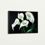 Floral 1091 Canvas Art 18" x 24" / 45 x 60 cm / Black