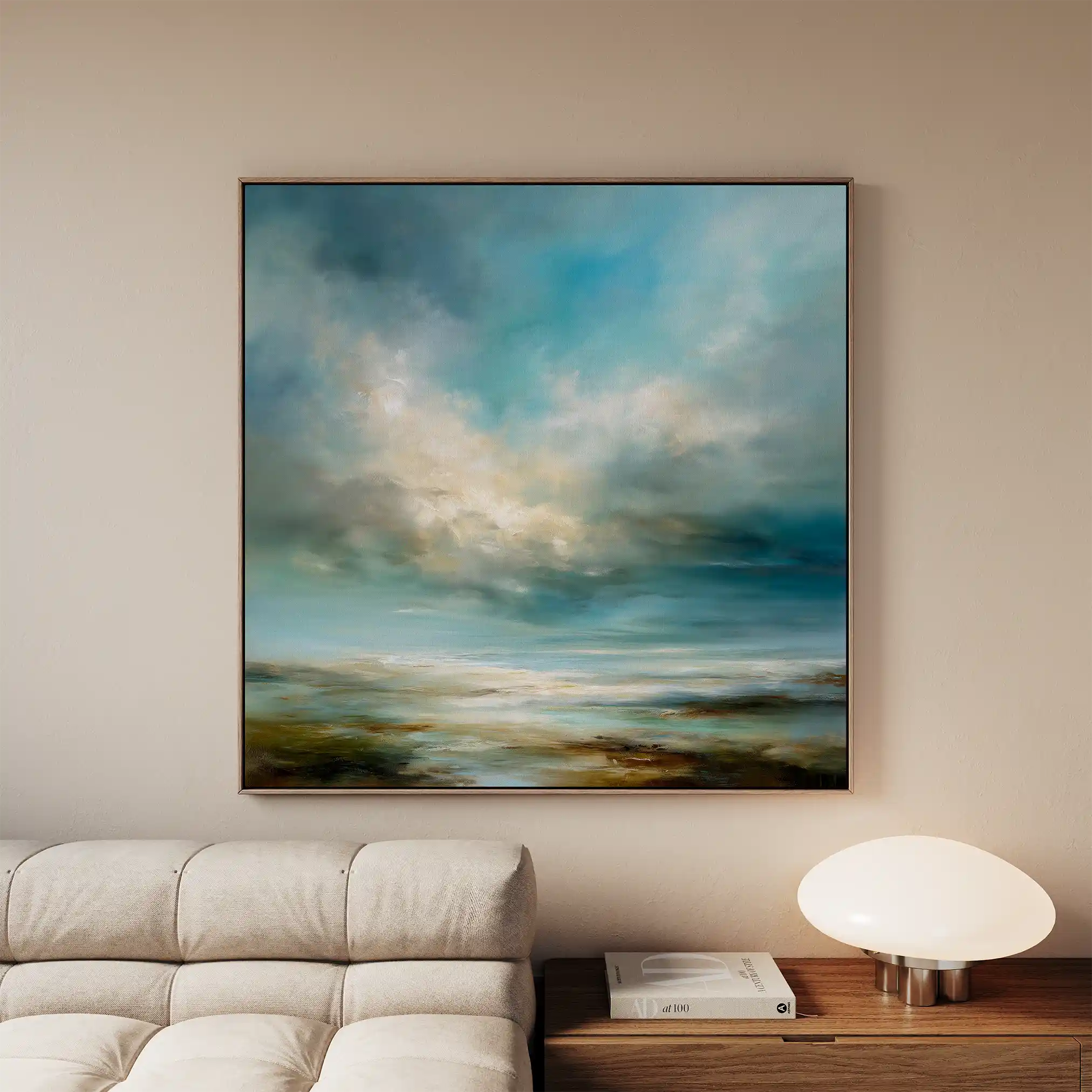 Abstract 1092 Canvas Art 60 x 60 cm / Black