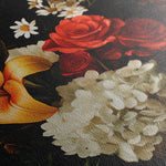 Floral 1092 Canvas Art 18" x 24" / 45 x 60 cm / Black