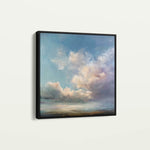 Abstract 1093 Canvas Art 16" x 16" / 40 x 40 cm / Black