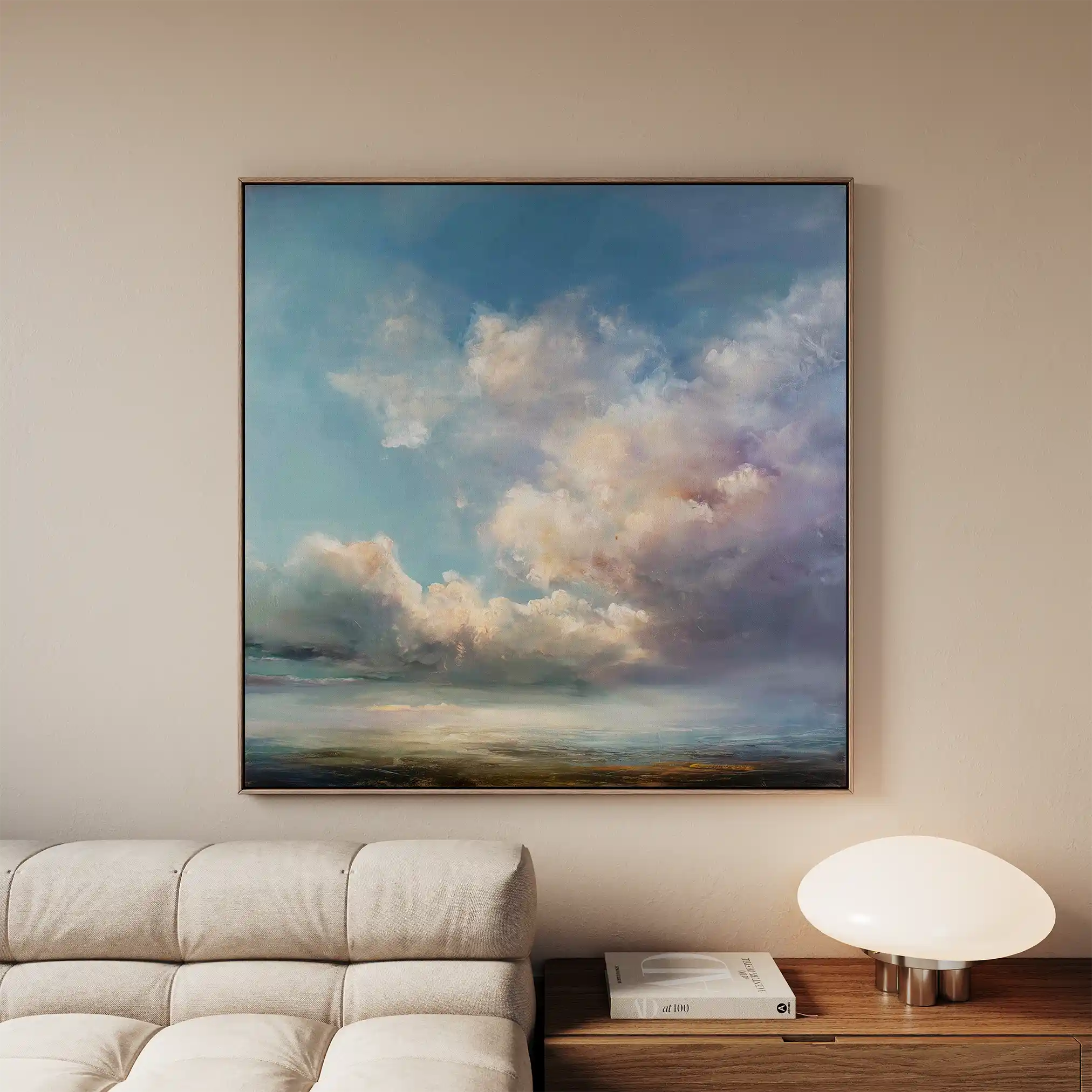 Abstract 1093 Canvas Art 60 x 60 cm / Black