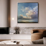 Abstract 1093 Canvas Art 60 x 60 cm / Black