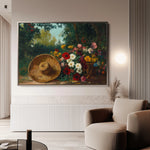 Floral 1093 Canvas Art 18" x 24" / 45 x 60 cm / Black