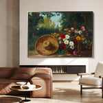 Floral 1093 Canvas Art 18" x 24" / 45 x 60 cm / Black