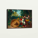 Floral 1093 Canvas Art 18" x 24" / 45 x 60 cm / Black