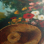 Floral 1093 Canvas Art 18" x 24" / 45 x 60 cm / Black