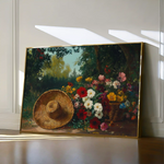Floral 1093 Canvas Art 60 x 40 cm / Black