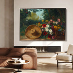 Floral 1093 Canvas Art 60 x 40 cm / Black