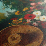 Floral 1093 Canvas Art 60 x 40 cm / Black