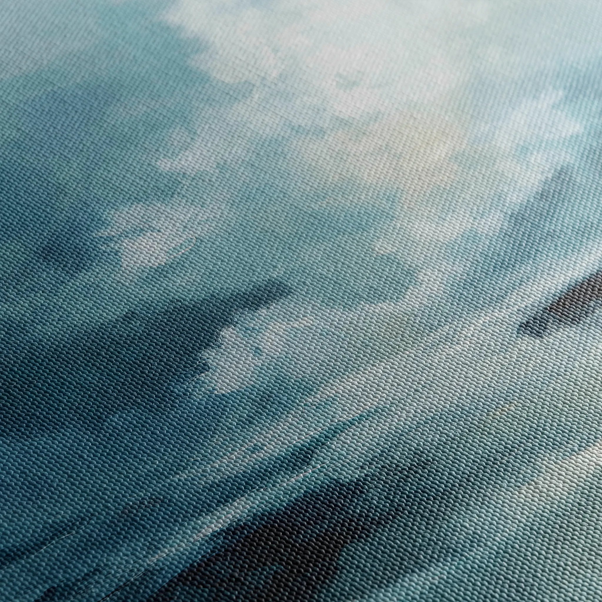 Abstract 1094 Canvas Art 16" x 16" / 40 x 40 cm / Black