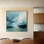 Abstract 1094 Canvas Art 60 x 60 cm / Black
